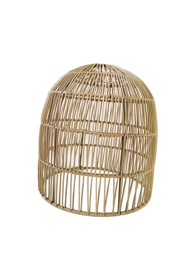 Suntek Rattan Abajur Avize Işık Fikstürü Kapak Art 25cmx26cm Bej