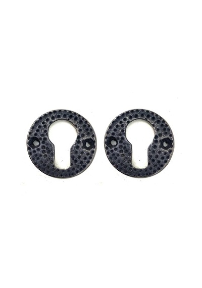 Antika Tarz Dekoratif Pirinç Oda Kilit Rozeti - 49mm, Oksit Diğer