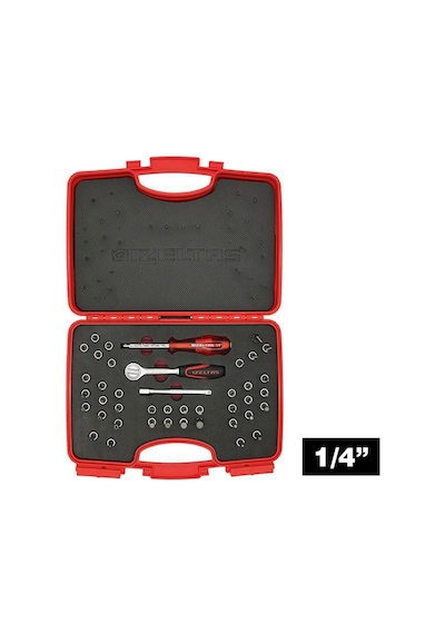 İzeltaş 1/4 Bits Uçlu Lokma Takımı 42 Parça - 1107001042