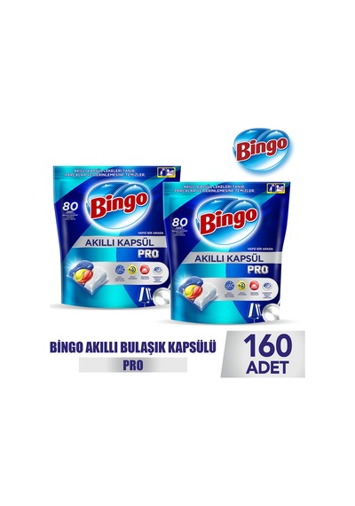 Akıllı Kapsül Pro Bulaşık Makinesi Deterjanı Tableti 160 Adet
