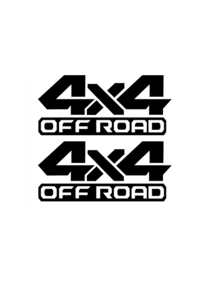 4X4 Off Road, 2 Adet, Oto Sticker Araba Sticker