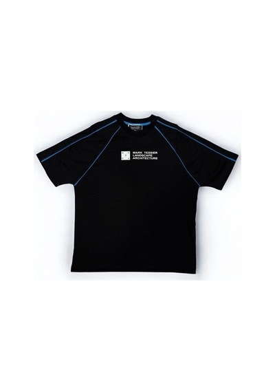 Marions Çocuk Mark Yazılı Oversize Tasarım T-shirt-15956 SIYAH