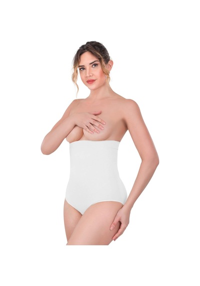 Alfa Expres Beyaz Mı Emay 2080 Yüksek Bel Çıtçıtlı Slip Korse
