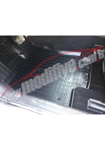 Volkswagen Golf7 Araç Içi Koruma Paspası Vw Golf 7 Havuzlu Paspas N11.3404