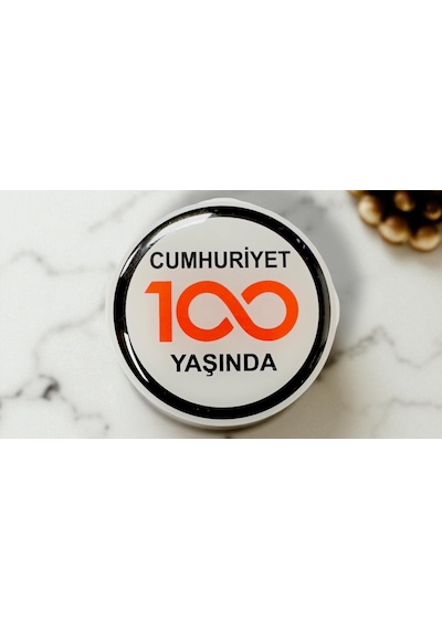 Cumhuriyet 100 Yaşında Silikon Logo 1 Adet Fiat - Egea - Cross -