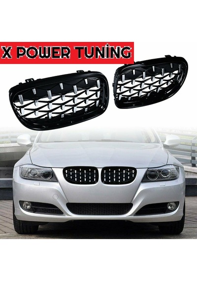 Bmw E90 2009.2012 Lci 3.Seri Daimond Ön Böbrek-Ön Panjur