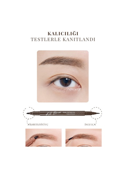 Clio Kill Brow Dual Tattoo Pen Set 01 Natural Brown