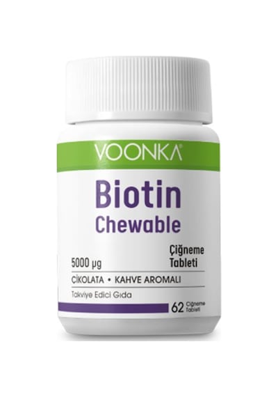 Voonka Biotin Chewable 62 Çiğneme Tableti