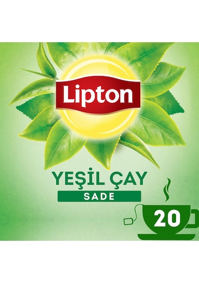 Lipton Sade Bardak Süzen Poşet Yeşil Çay 20'li Paket