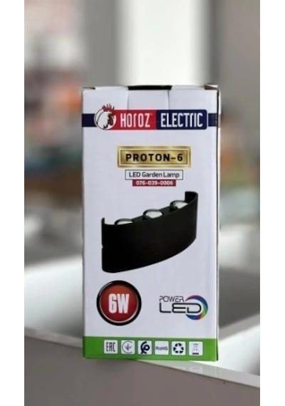 Horoz Proton-6 6w 3000k Gün Işığı Led Bahçe Aydınlatma Armatürü Siyah