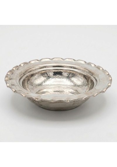 Shark Anatolia Premium Kalın Bakır Derin Meze Tabağı, 15 Cm, Beyaz, Çirtik Kenarlı