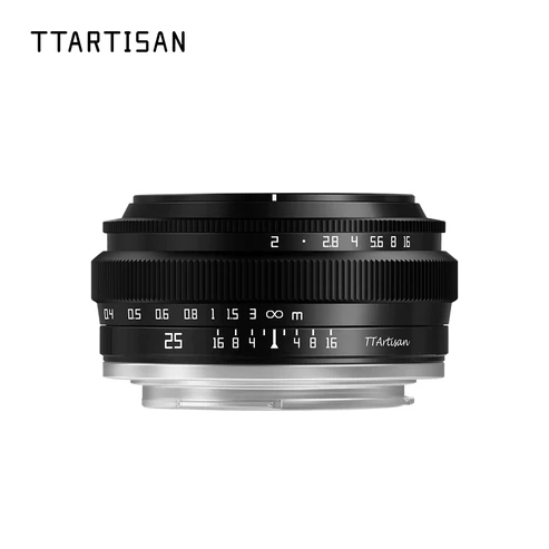 Ttartisan Aps-c 25mm F2 Lens Sony E, Siyah