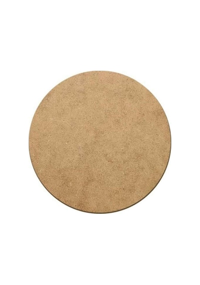 Ahşap Supla Levha 12 Adet 3 Mm Ham Mdf 33 Cm Çap Yuvarlak Servis Altı Supla