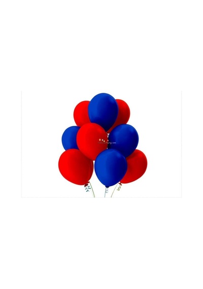 Best Parti Kırmızı Koyu Mavi Pastel Soft Balon 30 Adet