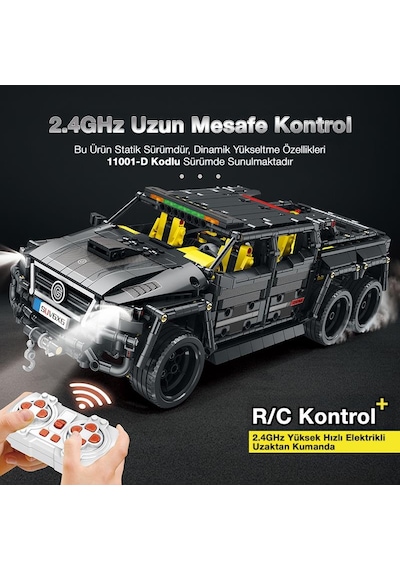 Reobrix Technic 11001 Mercedes Benz G700 Brabus 6x6 Yaratıcı Yapı Blok Seti Building Block 2162parça