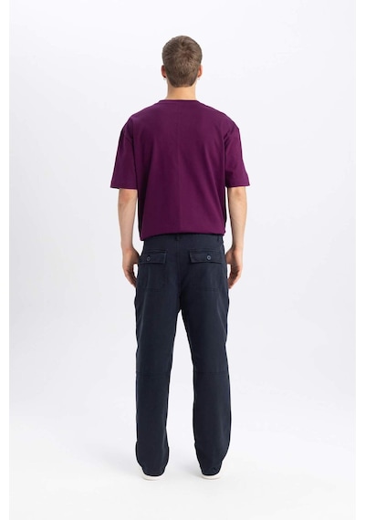 DeFacto Gabardin Pantolon Baggy Fit Bol Rahat Kesim Cepli Düz Paça B4762AX24SPNV239