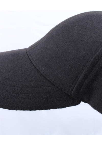 Cappello Erkek Siyah Kaşe Düz Şapka Kep Capkasr001-Siyah