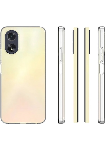 Oppo A38 Uyumlu Zore Süper Silikon Kapak-şeffaf Şeffaf