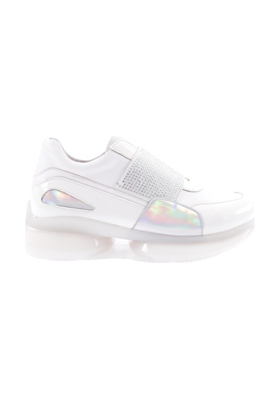 Dgn 1060-23y Kadin Kalin Taban Silver Taşli Bantli Sneakers Ayakkabi 1060-2025-R0198 Beyaz Dgn 1060-23y Kadin Kalin Taban Silver Taşli Bantli Sneakers Ayakkabi 1060-2025-R0198 Beyaz