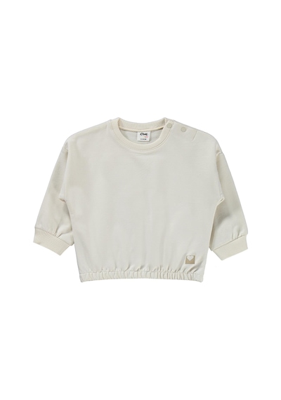 Civil Baby Kız Bebek Düz Basic Kalpli 6-18 Ay Takım - Bej Açık Bej