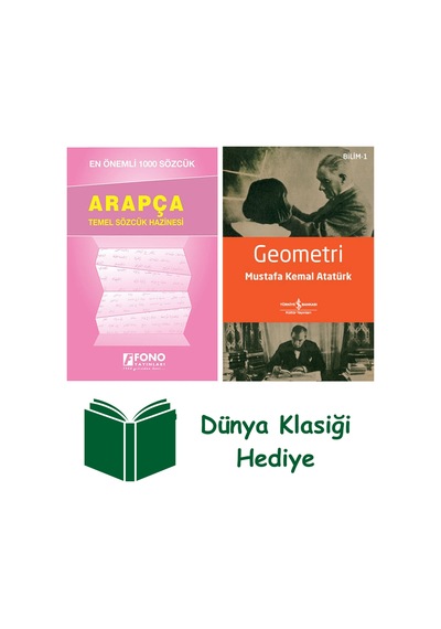 Arapça İlk 1000 Sözcük + Geometri + Dünya Klasiği Hediye