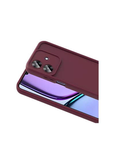 Zore Realme Note 60 Kılıf Kamera Korumalı Msra Ananas Kapak - Koyu Yeşil Koyu Yeşil