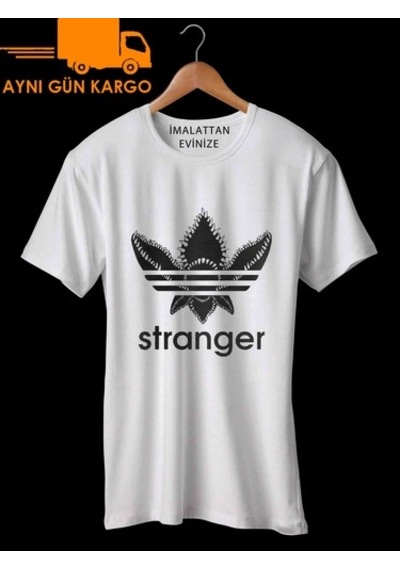 Adidas Stranger Things Baskılı Tişört Tshirt Ücretsiz Kargo