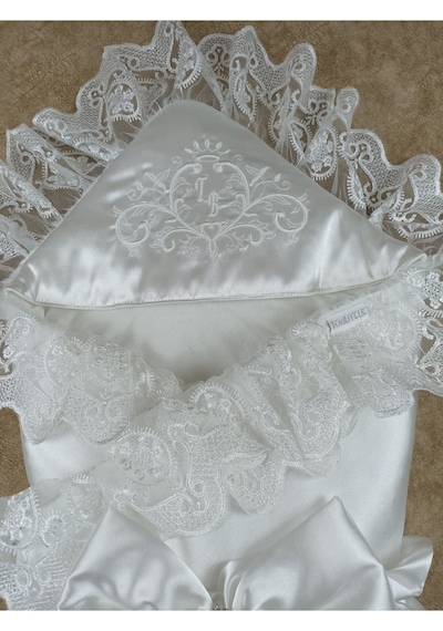 Bebek Kundağı Unisex Bebek Dış Kundak Battaniyesi Hastane Çıkışı Kundak Battaniye Yenidoğan Hediye Ekru
