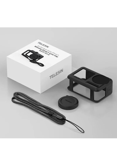 Ayex Djı Osmo Action 5 Pro / Action 4 / Action 3 Uyumlu Silikon Koruyucu Kılıf S6-ptc-011-tdj Siyah