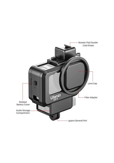 Ulanzi G9-4 Gopro Hero 9 Vlog  Case Plastik Çerçeve