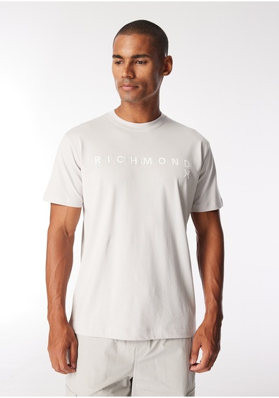 John Richmond Gri Erkek Slim Fit T-shirt Ump24004ts