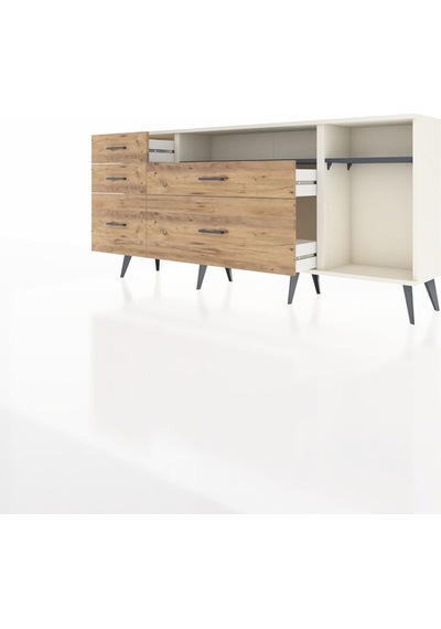 Arges Konsol 2 Raflı 5 Çekmeceli 176x30x83 Aytaşı-antrasit/çam Antrasit/çam Arges Konsol 2 Raflı 5 Çekmeceli 176x30x83 Aytaşı-antrasit/çam Antrasit/çam