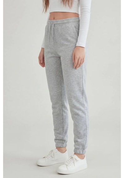Defys Kadın Lastikli Paça Cepli Regular Fit Jogger Eşofman Altı Gri Melanj - 499066047 GRİ MELANJ Defys Kadın Lastikli Paça Cepli Regular Fit Jogger Eşofman Altı Gri Melanj - 499066047 GRİ MELANJ
