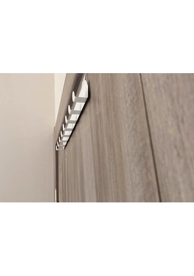 Metal Beyaz Amerikan Kapı Arkası Askılık Organizer Askılık Ve Banyo Kapı Arkası Askılık Mt60b