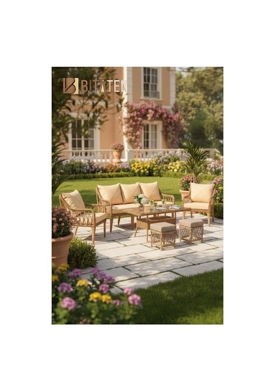 Dora Garden Home Zen 3+1+1 Kahverengi Rattan Bahçe Takımı Kahverengi Siyah Çizgili Dora Garden Home Zen 3+1+1 Kahverengi Rattan Bahçe Takımı Kahverengi Siyah Çizgili
