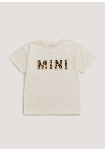 Mini Kabartmalı Çocuk Bej T Shirt Kt01931 Bej