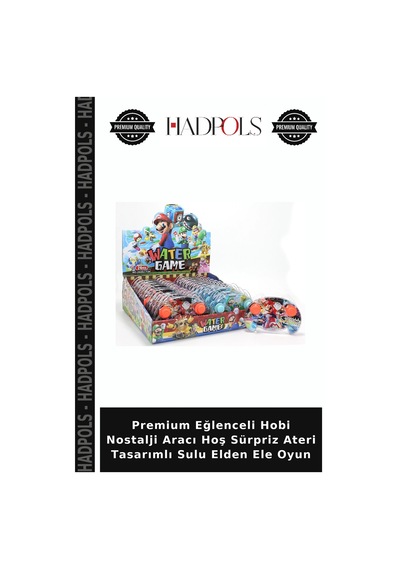 Premium Eğlenceli Hobi Nostalji Aracı Hoş Sürpriz Ateri Tasarımlı Sulu Elden Ele Oyun