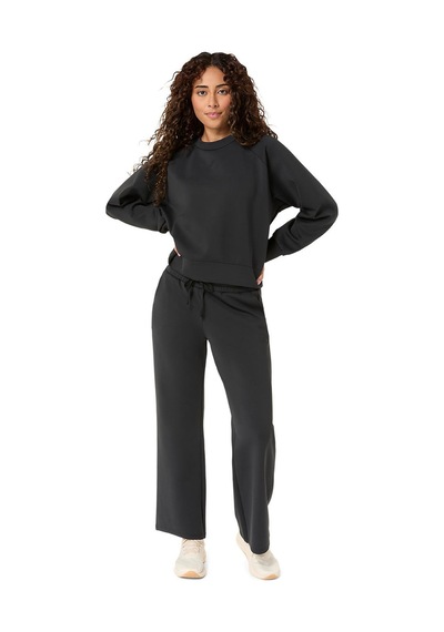 Asics Nagino Refined Texture Kadın Siyah Koşu Sweatshirt 2032d370-001