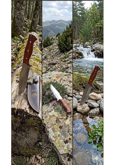 Atak Knives Kamp Bıçağı Ahşap Saplı