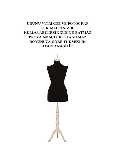 2 Adet Vitrin Amaçlı 36 Beden Terzi Mankeni İğne Batmaz 2