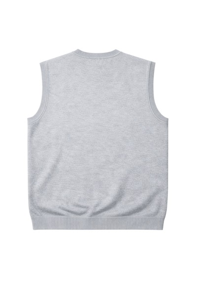 Battalmoda Erkek Büyük Beden Gri V Yaka Süveter 3xl-4xl-5xl-6xl