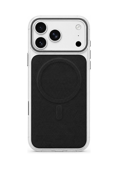 İphone 17 Pro Uyumlu Uniq Magsafe Özellikli  Keten Kaplamalı Sararmaz Sert Telefon Kılıfı Mor