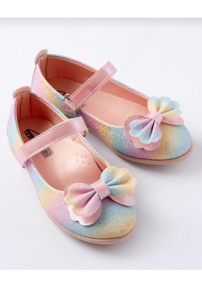 Sy Store Pastel Gökkuşağı Simli Kız Çocuk Babet Fiyonk Detaylı Cırt Cırtlı Çok Renkli Sy Store Pastel Gökkuşağı Simli Kız Çocuk Babet Fiyonk Detaylı Cırt Cırtlı Çok Renkli