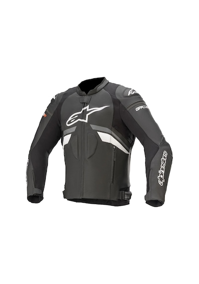 Alpinestars GP Plus R V3 Deri Korumalı Motosiklet Montu Beyaz - Gri - Siyah