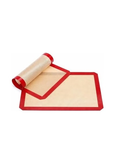 30x40 Cm Silikon Pişirme Ve Hamur Açma Matı Fırınlanabilir, Yıkanabilir, Tekrar Kullanılabilir, Yapışmaz 50 x 22