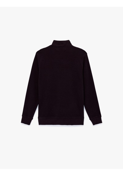 Koton Regular Fit Uzun Kollu Yarım Fermuarlı Sweatshirt Bordo 6wam70199mk