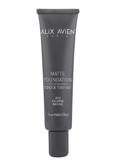Alix Avien Uzun Süre Kalıcı Doğal Mat Bitişli E Vitamini İçeren Mat Fondöten Matte Foundation 402 Ochre Beige