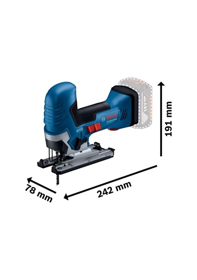 Tr Gst 185 Lı Akülü Dekupaj Testere 18 Volt, 2 X 4,0 Ah Akü, Şarj Cihazı, 0-3.500 Strok/dak, Ahşapta Kesme Derinl