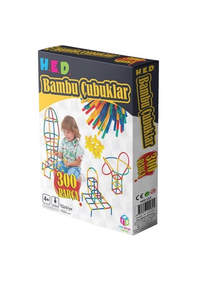 Bambu Çubuklar 300 Parça Eğitici Birleştirilen Çubuklar