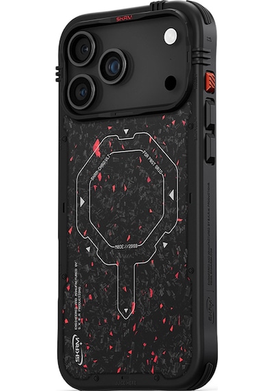 Apple Uyumlu iPhone 17 Pro Max Kılıf M-safe Şarj Özellikli Airbag Tasarımlı Skinarma Vektor Kapak Siyah Siyah
